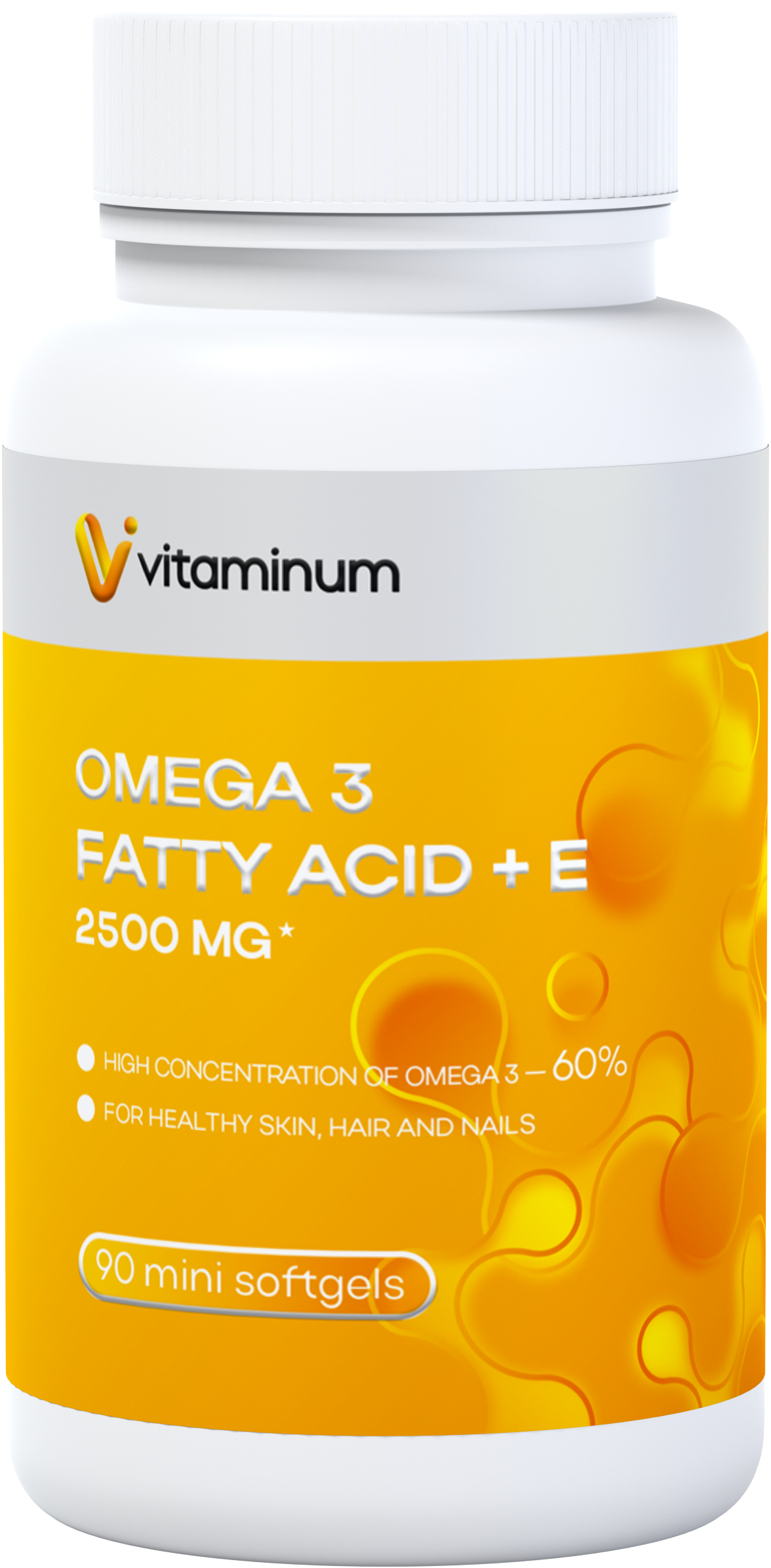  Vitaminum ОМЕГА 3 60% + витамин Е (2500 MG*) 90 капсул 700 мг   в Губкинском
